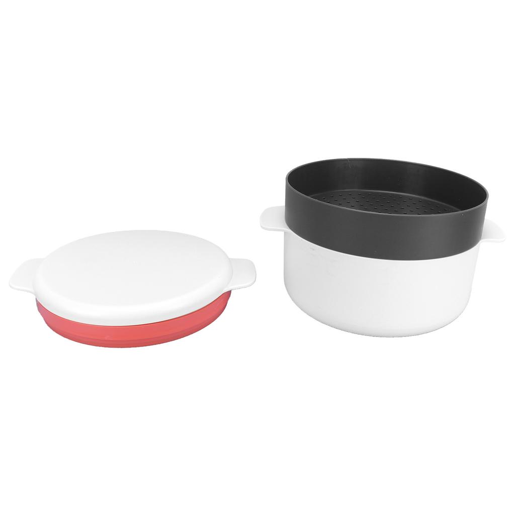 Multifunctional Round Rice Steaming Box Microwave Oven Special Lunch Box for Home Kitchen
