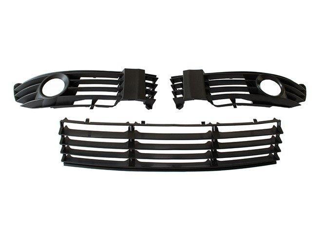 Vw Passat B5 Fl 00-05 With Halogens Grille In Front Bumper L+R+Middle Set