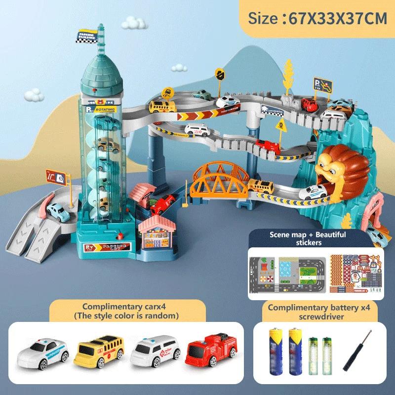 

Toy Car Track Set Lion Theme Model Car Festival Gift Birthday Toy Car Hot Wheels Tacing Track Toy