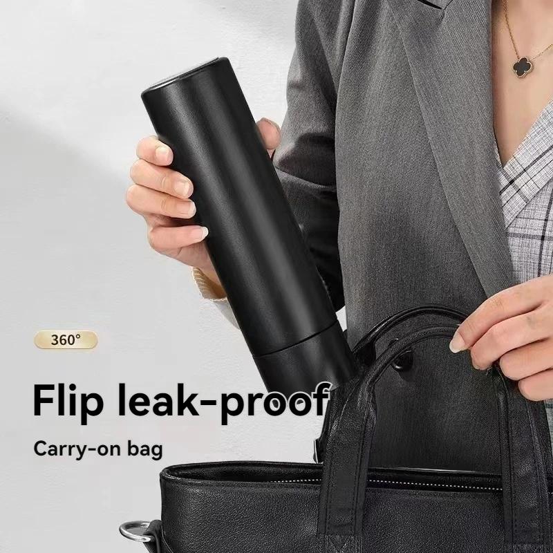 480ML Thermal Bottle Insulated Cup Thermos Flask Stainless Steel Leak-proof Vacuum Kettle Coffee Thermos Mug Portable Travel Cup