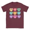 Valentines Day 67 Meme six Seven Heart Pure Cotton TShirt For Unisex Streetwear TShirts Crew Tee Shirt Big Size Pattern Tops