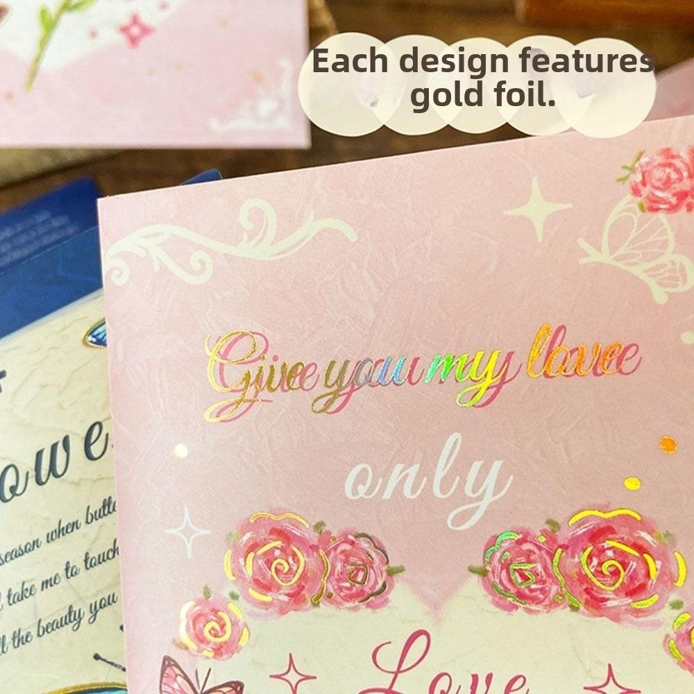 Überraschende 3D-Grußkarte Pop-Up Liebe Rose Schmetterling Valentinstagskarte Segenskarte Ehefrau Freundin Geschenk
