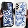 Phone Case for Samsung Galaxy A17 A16 A15 A14 A13 Blue And White Porcelain Pattern A56 A36 A26 A55 A35 A25 A54 A34 A24 A53 A33 A