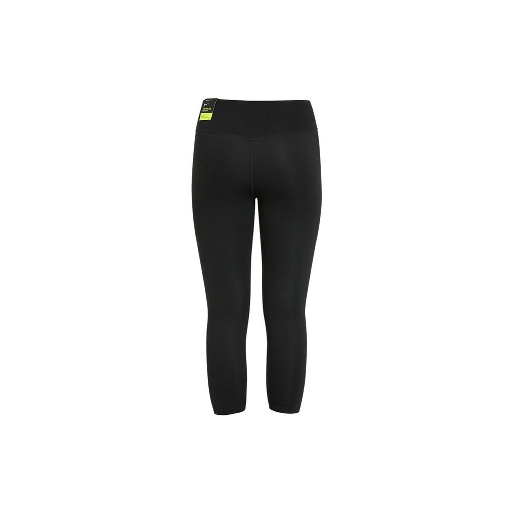 Nike Logo Print Training Three-Quarter Fitness Pants Women bottoms Black CZ9203-011