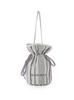 Gauze Piping Ribbon Drawstring Bag PWGB261647 OWHT Free Size Women's