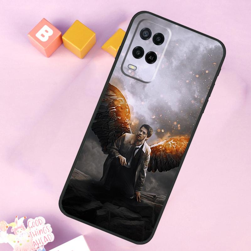 Engel Castiel Supernatural Hülle Für Oppo A54 A74 A94 A40 A60 A80 A18 A38 A58 A78 A98 A96 A76 A16 A15 A17 A57 A5 A6 Pro