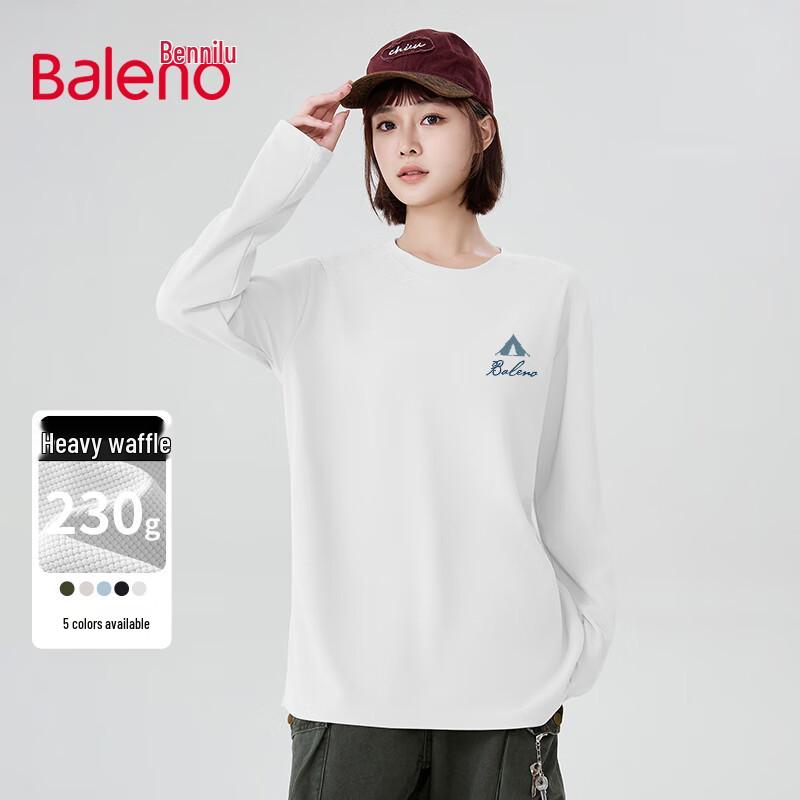 Baleno Men s Waffle Knit Long-Sleeve Crew Neck Tee M