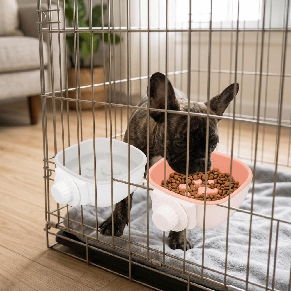 Premium Polymer Slow Feeder Bowl Hanging Pet Water Bowl Durable Hanging Dog Bowl Daily Drinking