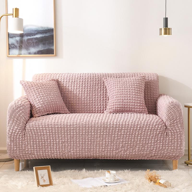 Bubble Yarn Fabric Full Wrap Sofa Cover for All Seasons