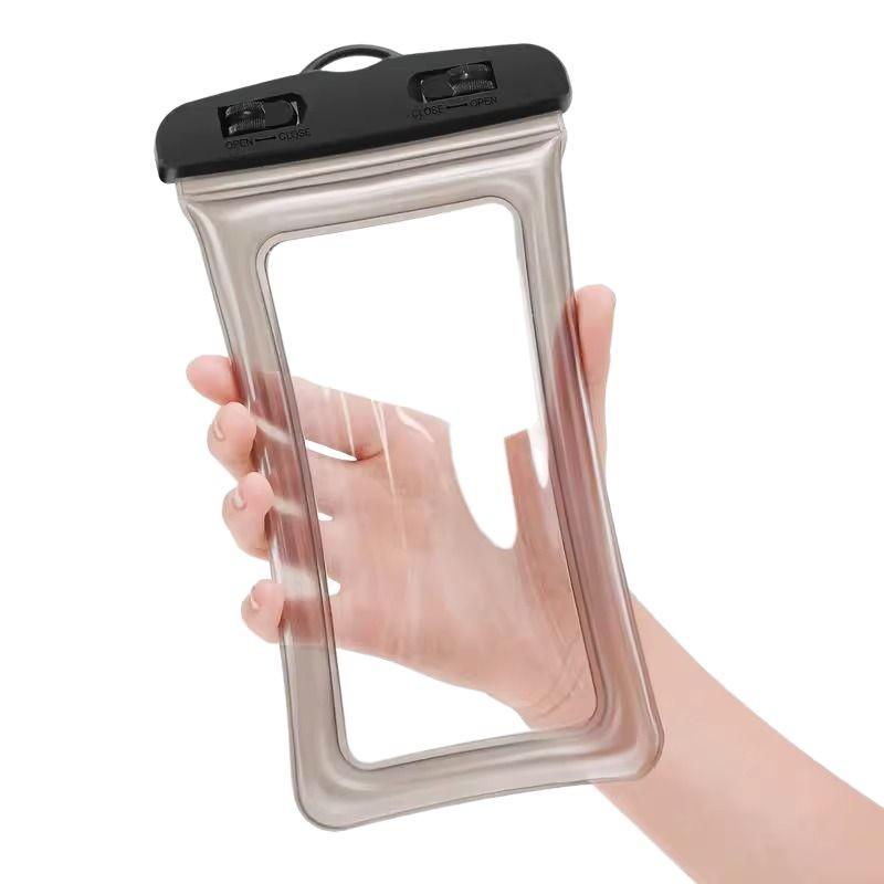 Waterproof Touchscreen Phone Pouch for Swimming, Rafting, and Diving with Airbag Protection and Sealable Design