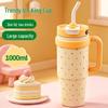 Feiyu 1000ml 316 Stainless Steel Insulated Straw Tumbler