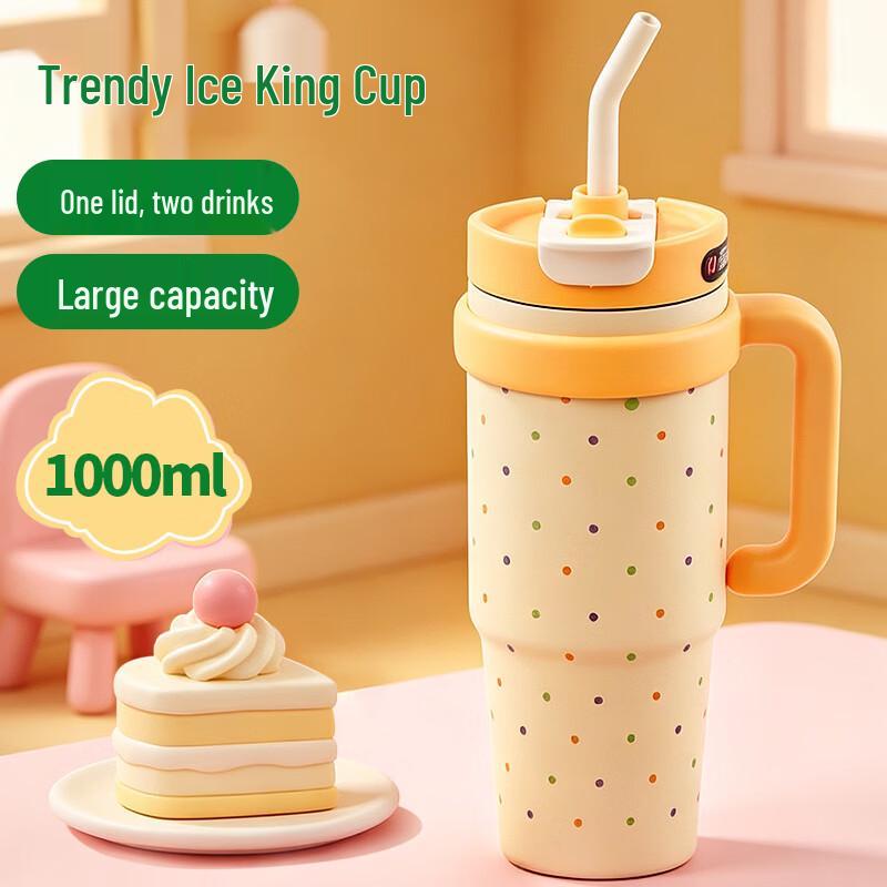 Feiyu 1000ml 316 Stainless Steel Insulated Straw Tumbler