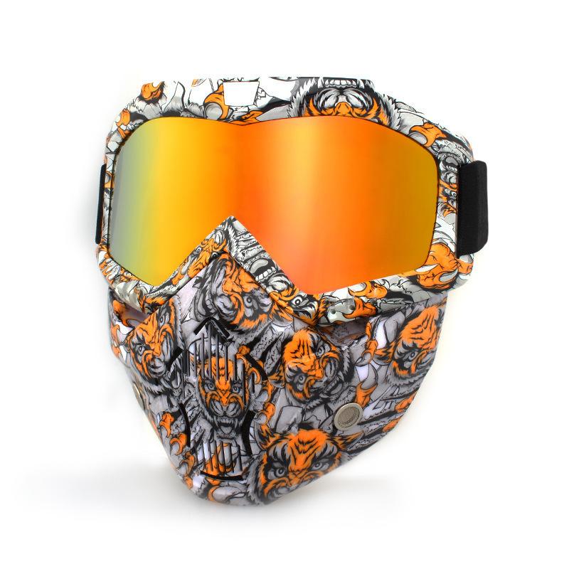 Retro face masks, goggles, off-road motorcycles, racing goggles, outdoor cycling glasses, skiing