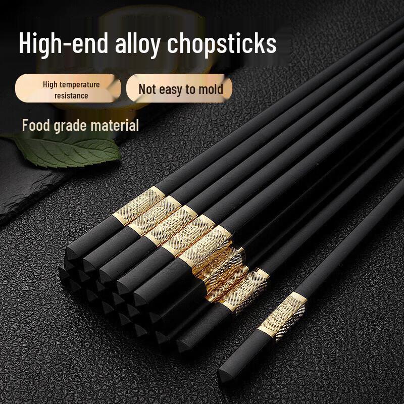 Eboyuan Reusable Alloy Chopsticks Set
