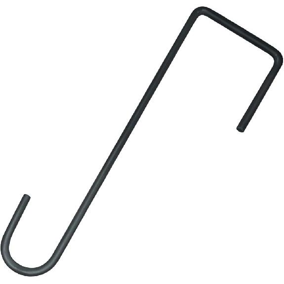 4 PCS Heavy Duty Black Plant Hangers Garden Hooks Fence Hook Hanger Perfect for Hanging Lights Bird Feeder Flower Basket Planters (4.3X 8 inch)