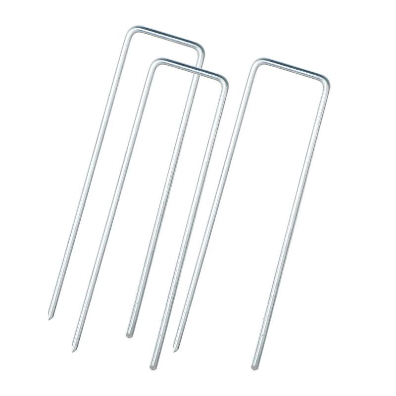 Outdoor U-shaped Steel Ground Stakes