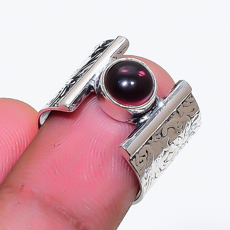 Natural Amethyst Gemstone Handmade 925 Sterling Silver Jewelry Ring Size 6 AR-19036