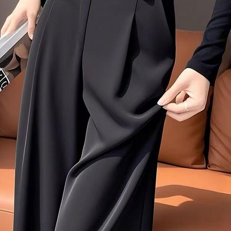 2026 Autumn/Winter Women's High Waist Slimming Wide-Leg Pants