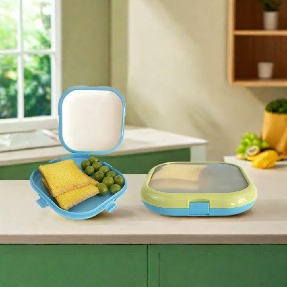 Square Silicon Storage Box Large Capacity Vegetable and Fruit Fresh Box Lunch Box  Kitchen