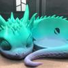 3D Printed Dragon Speaker Stand Lying Dragon Smart Speaker Base Cartoon Dragon