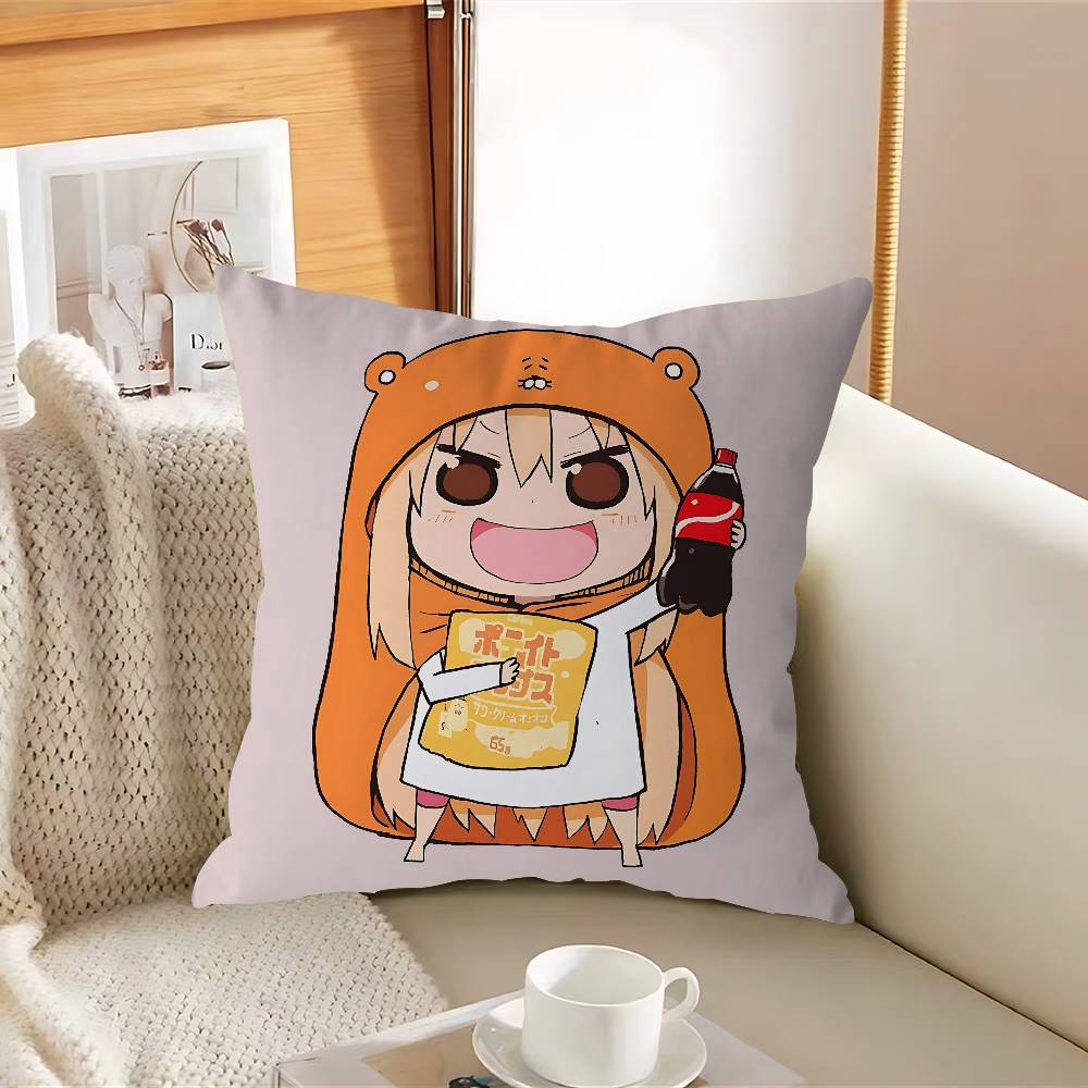 H-Himouto U-Umaru-chanS Poszewka na poduszkę Zdejmowana Zmywalna Poszewka na poduszkę – Miękka pościel na każdą porę roku