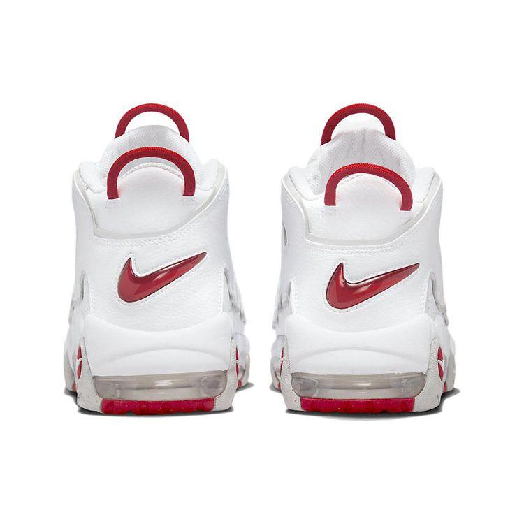 Nike Air More Uptempo 96 White Grey Red Men Sneakers University-Red Grey-Fog DX8965-100