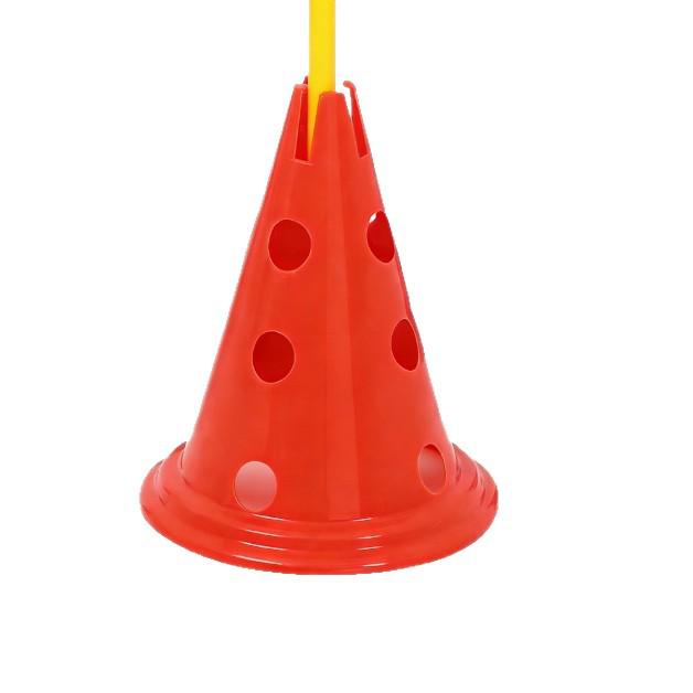 30CM Round Base Marker Cones & Poles Set for Pet and Football Training, Perfect for Kindergarten Games