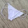 Solid Tie Side Bikini Bottom Women Brazilian Scrunch Butts Swimwear Female Swimming Trunk Brief