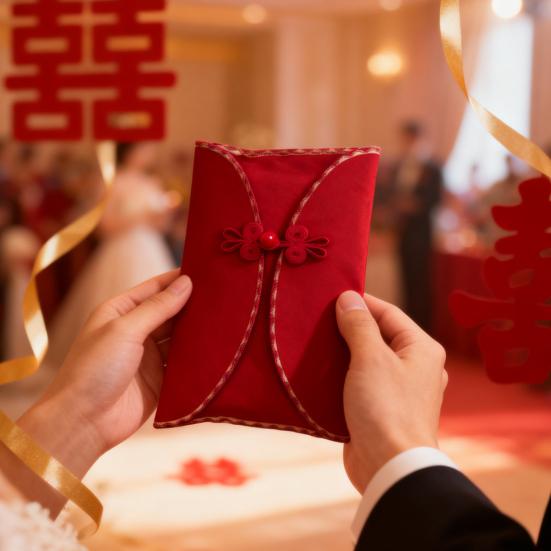 Chinese Red Envelopes for Wedding Large Traditional Red Pocket Lucky Money Hong Bao for Newlyweds Bride Groom