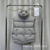 Thickened down vest women's new thickened stand-up collar corduroy vest white duck down thermal vest
