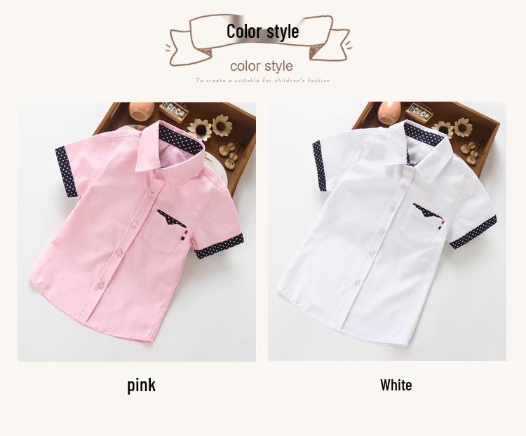 Trendy Boys' Summer Short-Sleeved Casual Shirt for Children