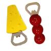 3D Cheese Bottle Opener Refrigerator Magnet Tanghulu Bottle Opening Tool Fridge Magnet Accessories Home Office Kitchen Decoration