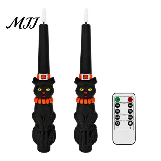 Unique Holiday Interior Lighting Christmas Candle Light, 3D Printed Santa Snowman Tree Light with Remote Decor Control, LED Ghost Flameless