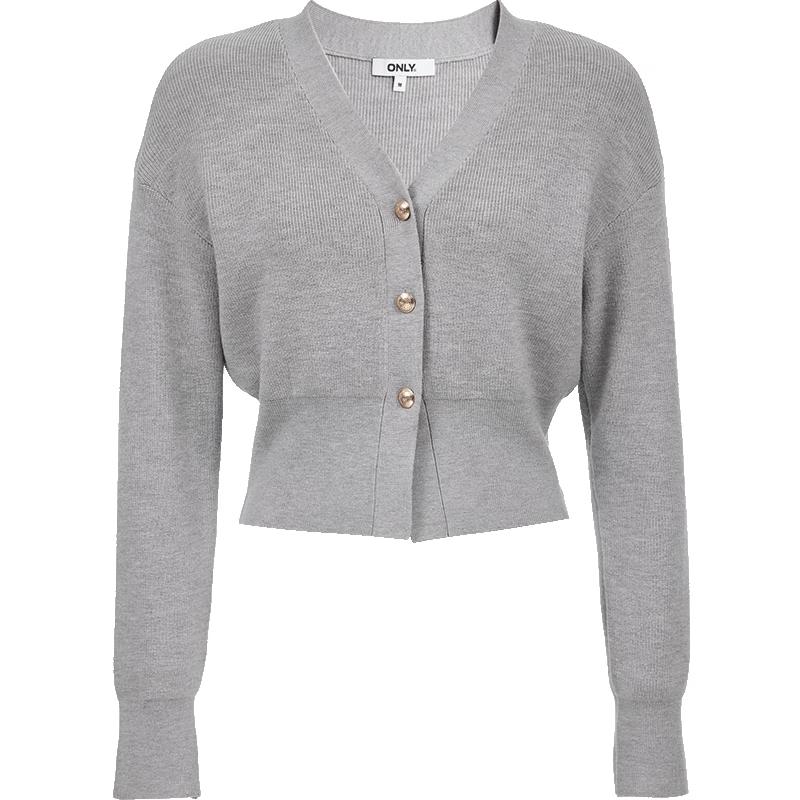 ONLY Women's Sweet V-Neck Drop-Shoulder Knit Cardigan