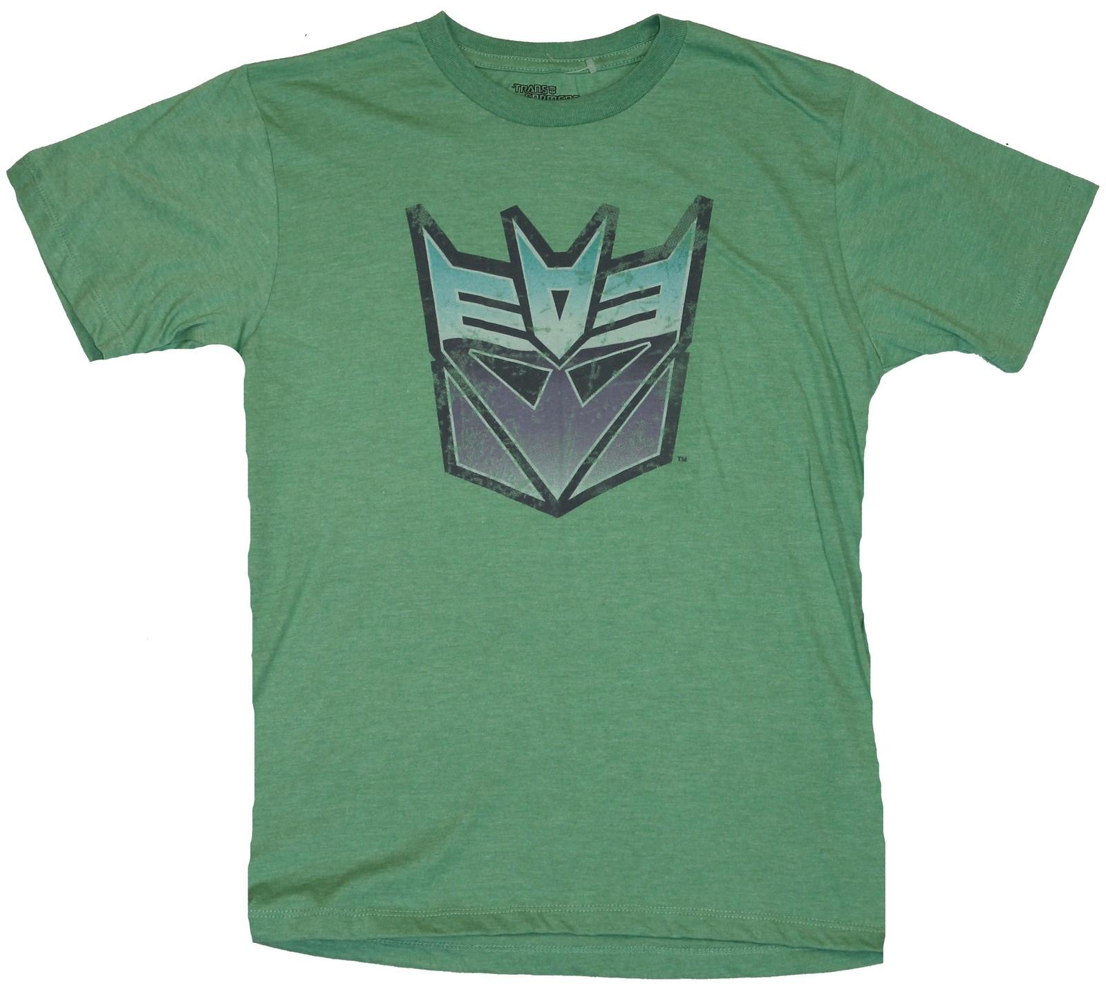 Transformers Adult New T-Shirt - Heavily Distressed 3 Tone Decepticon Logo Pic M