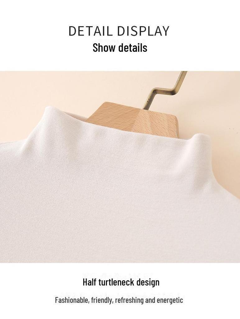 H230 dameskjorte med høy hals og langermet basisskjorte – perfekt for vår og høst, både inne og ute.