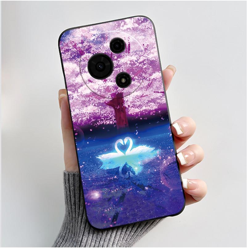 Casing For TCL 60 SE 605 / TCL 60 / TCL 60R 5G Phone Case Aesthetic Cute Cat Astronaut Soft Silicone Black Protective Back Cover