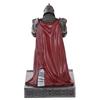 HDMbigmi King's Guard Leader Cloak Warrior Knight Pen Holder Cell Phone Stand, Ornament Knight Statue, Pen Stand Paperweight for Office or Home (Iron)