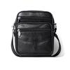 Men's Genuine Leather Vertical Crossbody Messenger Bag