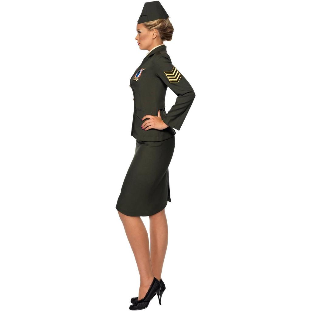 Smiffys Womens/Ladies Wartime Officer Costume