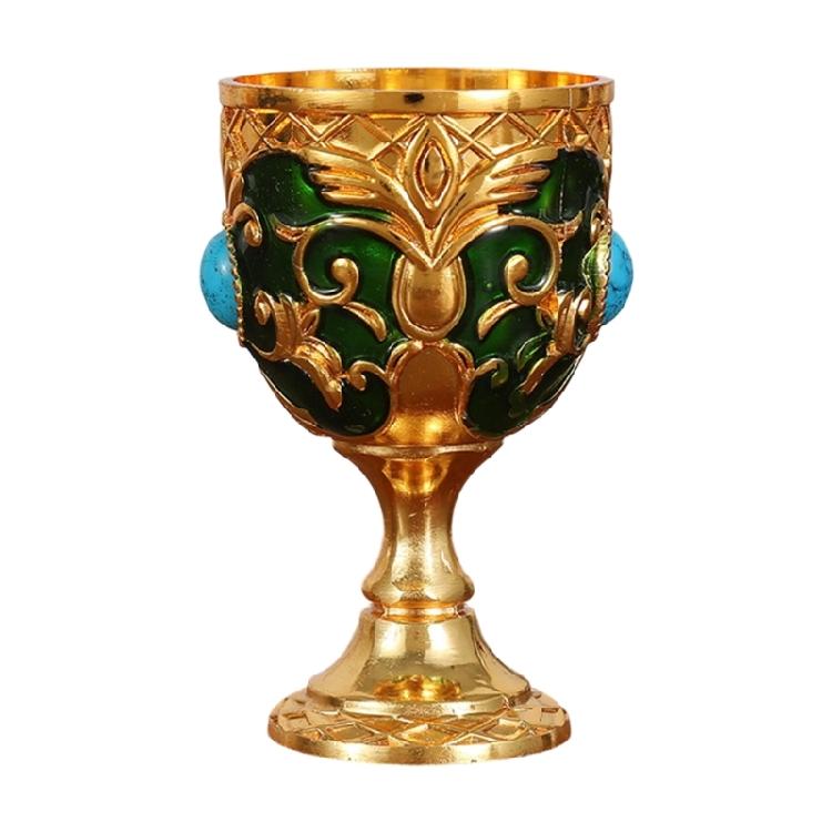 Butterfly Embossed Metal Goblet Shot Glass For Cocktails Whiskeys Drinking Cup For Parties And Home Decoration Gift