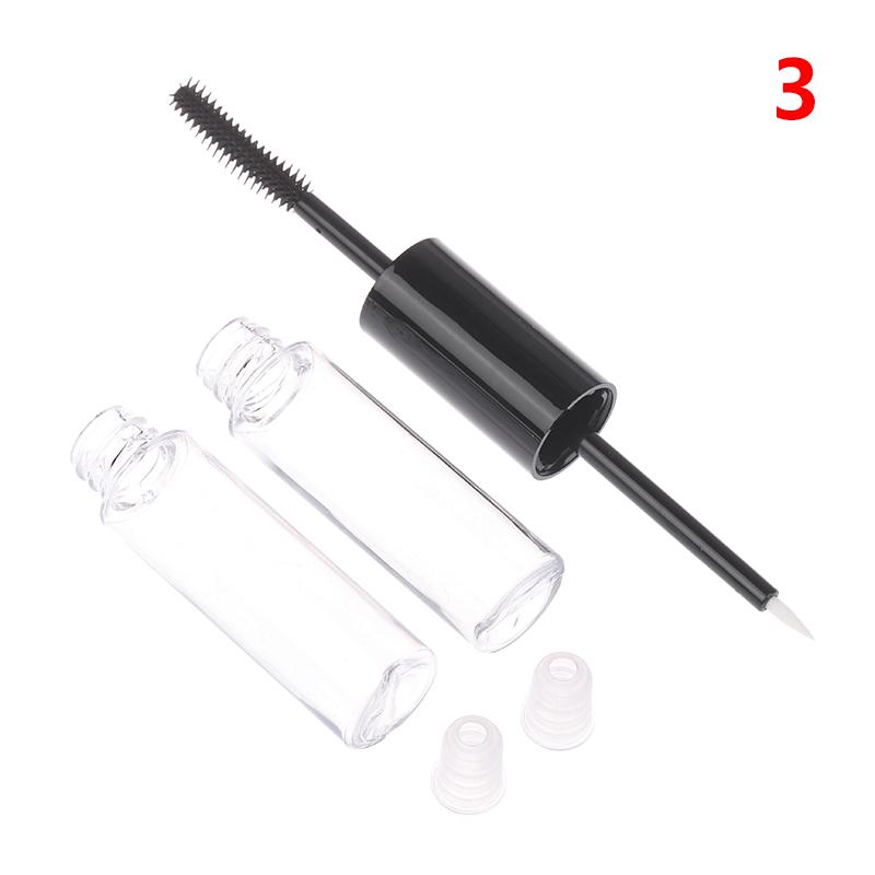Double-Ended Empty Mascara Tube Eyeliner Lip Gloss Tubes With Wand Applicator Eyelash Cream Container Plastic Lipstick Lip Balm
