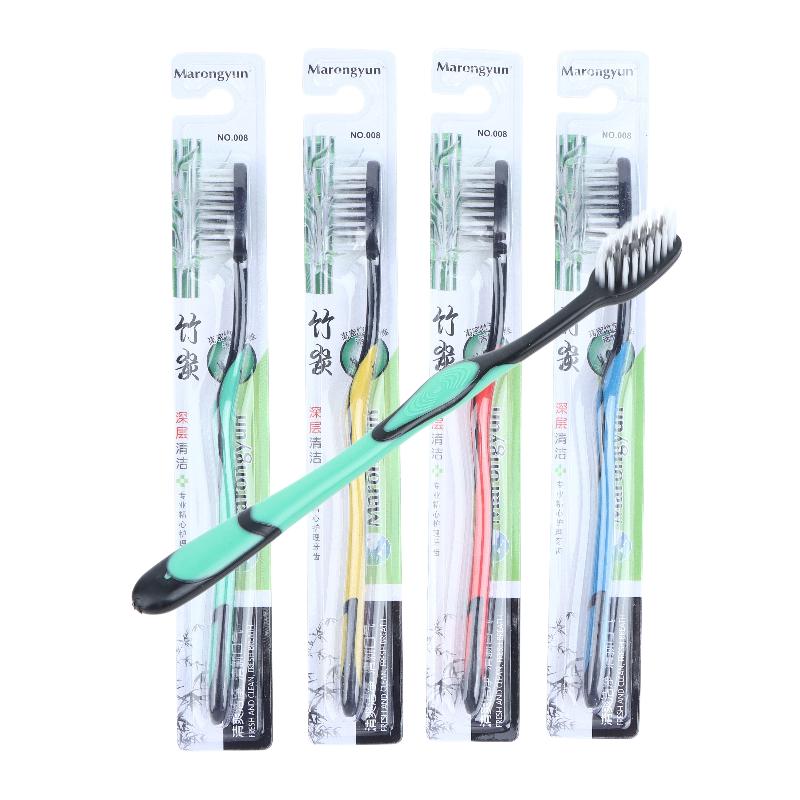 5/10Pcs Durable Small Round Head Soft Hair Toothbrush Individually Packaged For Adults Color Random