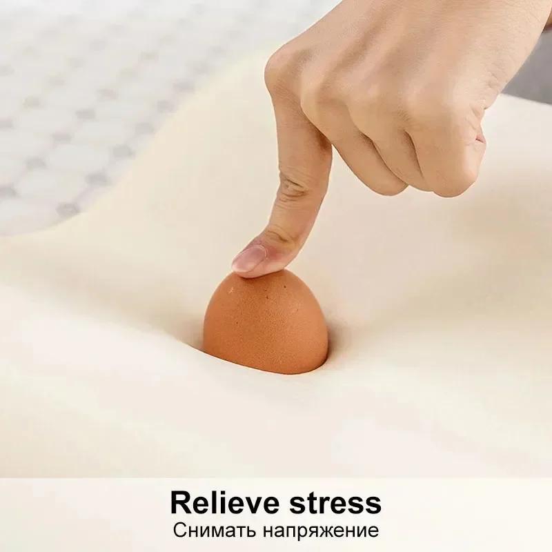 Подушка из пены с эффектом памяти для сна — фото 4