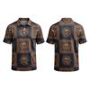 Men's Short Sleeve Shirt Halloween Print for Casual Parties and Daily Outings