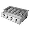 Portable 4 Burner Gas Cooktop BBQ Gas Grill Stove Outdoor LPG Burner Smokeless