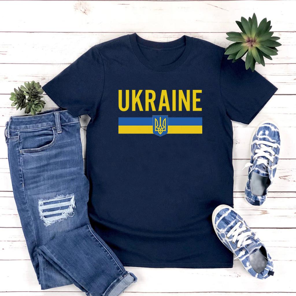Ukraine Tshirt Ukrainian Flag T Shirt Unisex Women Graphic T Shirts Ukraine Trident Short Sleeve Tee Women Clothes Streetwear Top