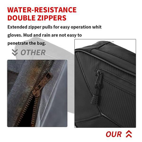 Black Oxford Cloth Motorcycle Side Bag for Arctic - 1 Pair