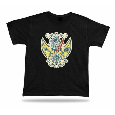 Shield with Wings Royal Symbolism Original T Shirt Tee Stylish Modern Design