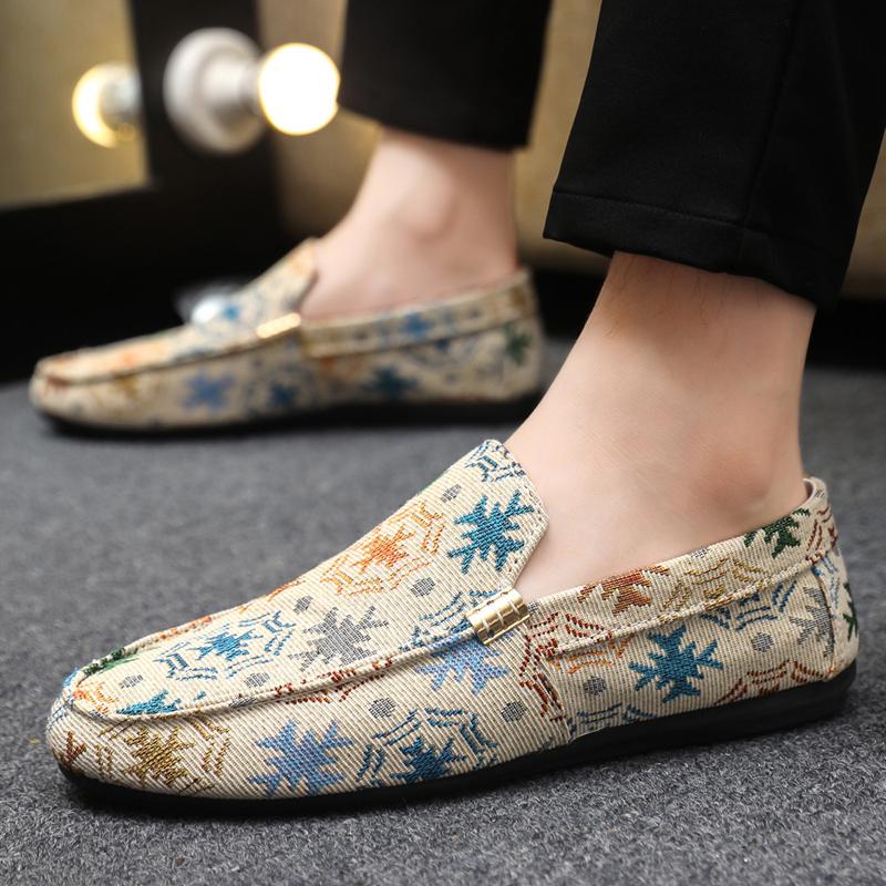 Fashion Luxury Brand Men Loafers Fashion Breathable Men Casual Shoes Comfort Slip-on Mens Driving Shoes Lightweight Lazy Shoes Moccasins
